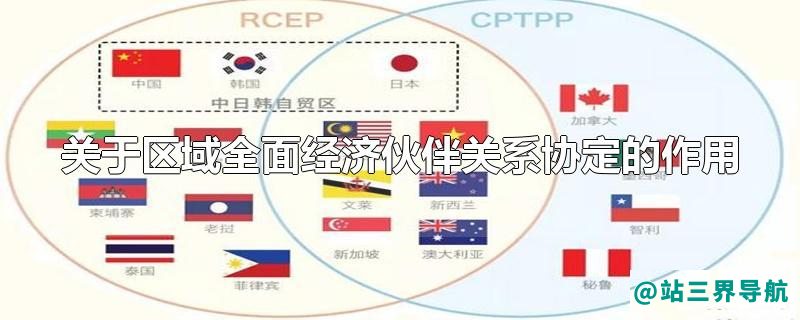 关于区域全面经济伙伴关系协定的作用