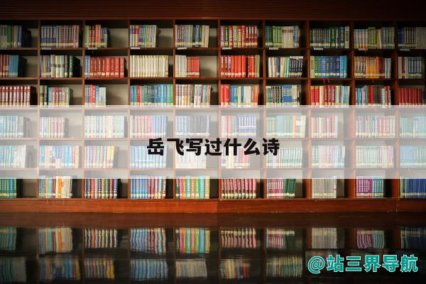 岳飞写过什么诗（岳飞《满江红》词能孤篇压两宋）