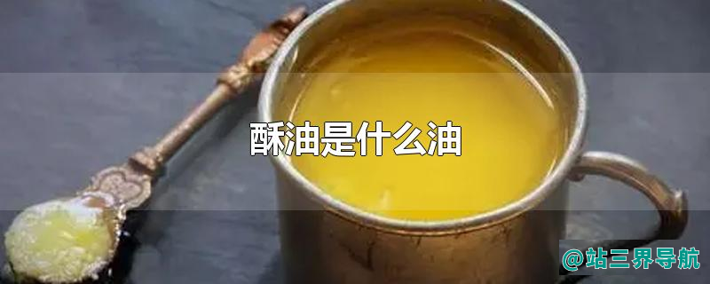 酥油是什么油