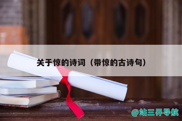 关于惊的诗词（带惊的古诗句）